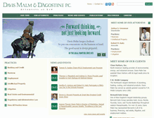 Tablet Screenshot of davismalm.com